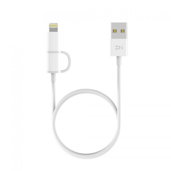 کابل دو سر Lightening و میکرو USB شیائومی Zmi